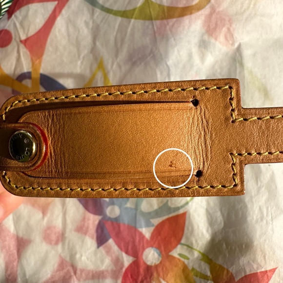 ❤️ Louis Vuitton Vachetta Porte Address Bracelet/Medical Alert/Luggage tag - Picture 15 of 17